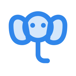 Elephant icon, Duo style
