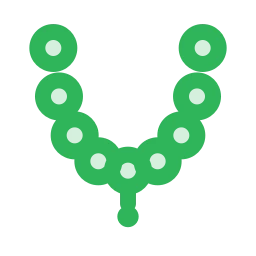 Flower garland icon, Duo style