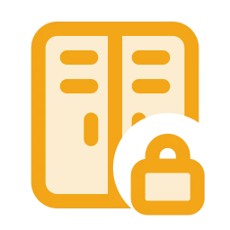 Gym locker lock icon, Duo style