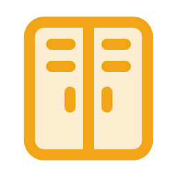 Gym locker icon, Duo style