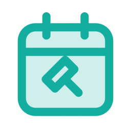Hearing date icon, Duo style