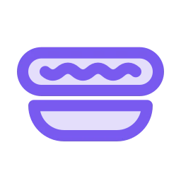 Hot dog icon, Duo style