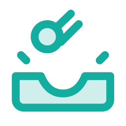 Impact crater icon, Duo style