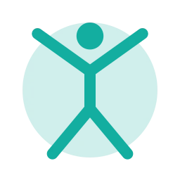 Jumping jacks icon, Duo style