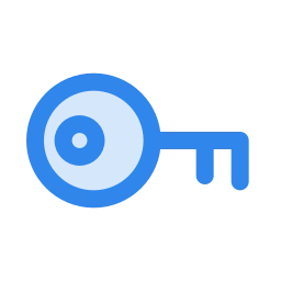 Key round icon, Duo style