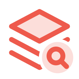 Layers search icon, Duo style