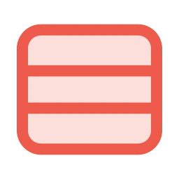 Layout rows icon, Duo style