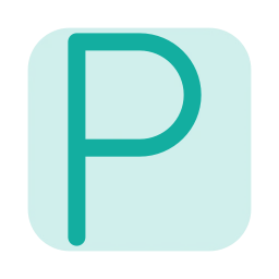 Letter p icon, Duo style