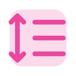Line height icon, Duo style