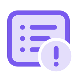 Logs alert icon, Duo style