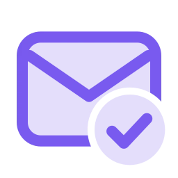 Mail check icon, Duo style