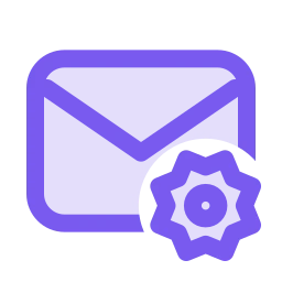 Mail settings icon, Duo style