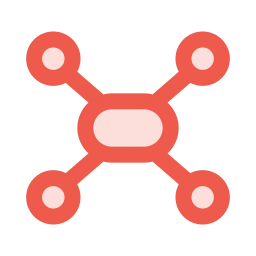 Mind map icon, Duo style