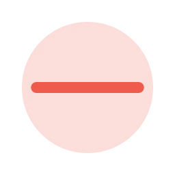 Minus icon, Duo style