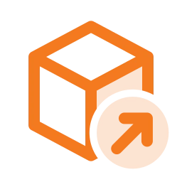 Package share icon, Duo style