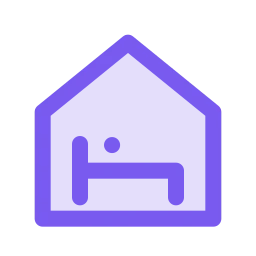 Pg accommodation icon, Duo style