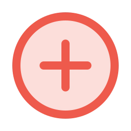 Plus circle icon, Duo style