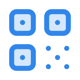 Qr code icon, Duo style