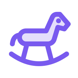 Rocking horse icon, Duo style