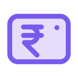 Rupee note icon, Duo style