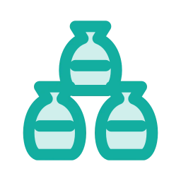 Sack stack icon, Duo style
