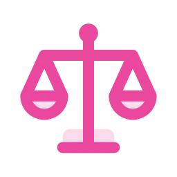 Scale balance icon, Duo style