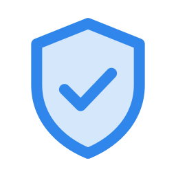 Shield check icon, Duo style