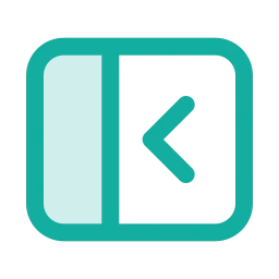 Sidebar collapse icon, Duo style