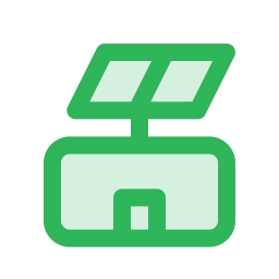 Solar rooftop icon, Duo style