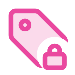 Tag lock icon, Duo style