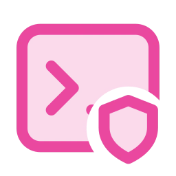 Terminal shield icon, Duo style