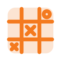 Tic tac toe icon, Duo style