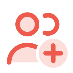 Users plus icon, Duo style