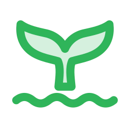 Whale tail icon, Duo style
