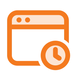 Window clock icon, Duo style