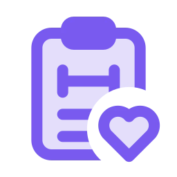 Workout plan heart icon, Duo style