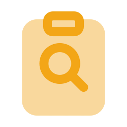 Audit icon, Flat style