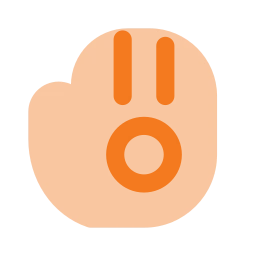 Baseball glove icon, Flat style