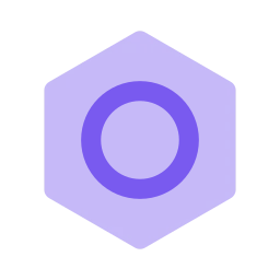 Benzene icon, Flat style
