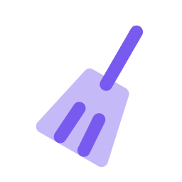 Broom icon, Flat style