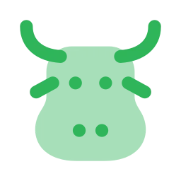 Buffalo icon, Flat style