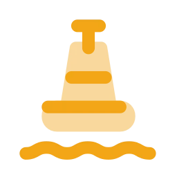 Buoy icon, Flat style