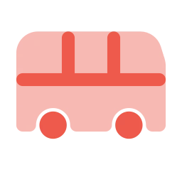 Bus side icon, Flat style