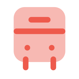 Bus icon, Flat style