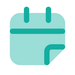 Calendar tear off icon, Flat style
