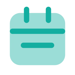 Calendar week icon, Flat style