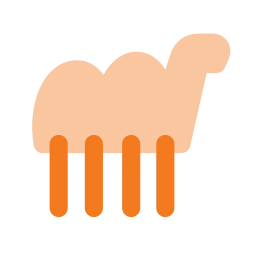 Camel icon, Flat style