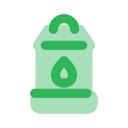 Camping lantern icon, Flat style