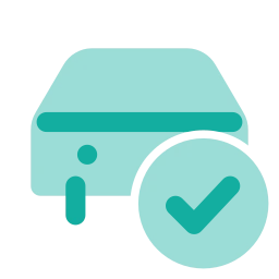 Car check icon, Flat style