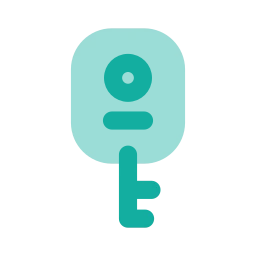 Car key icon, Flat style